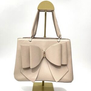 Grossi Women's Poppy Bowtie Double Handle Satchel Crossbody Handbag Purse